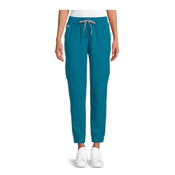 Hanes ComfortFit Stretch Women’s scrubs set XS Teal - Picture 10 of 10